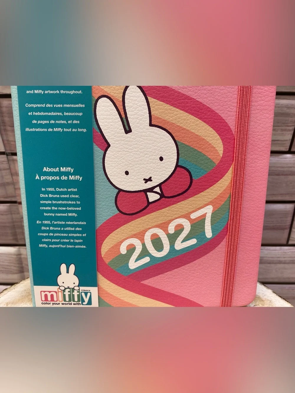 Miffy ❤️Monthly 17 months Planner Aug.2026 to Dec.2027 Cognac NEW